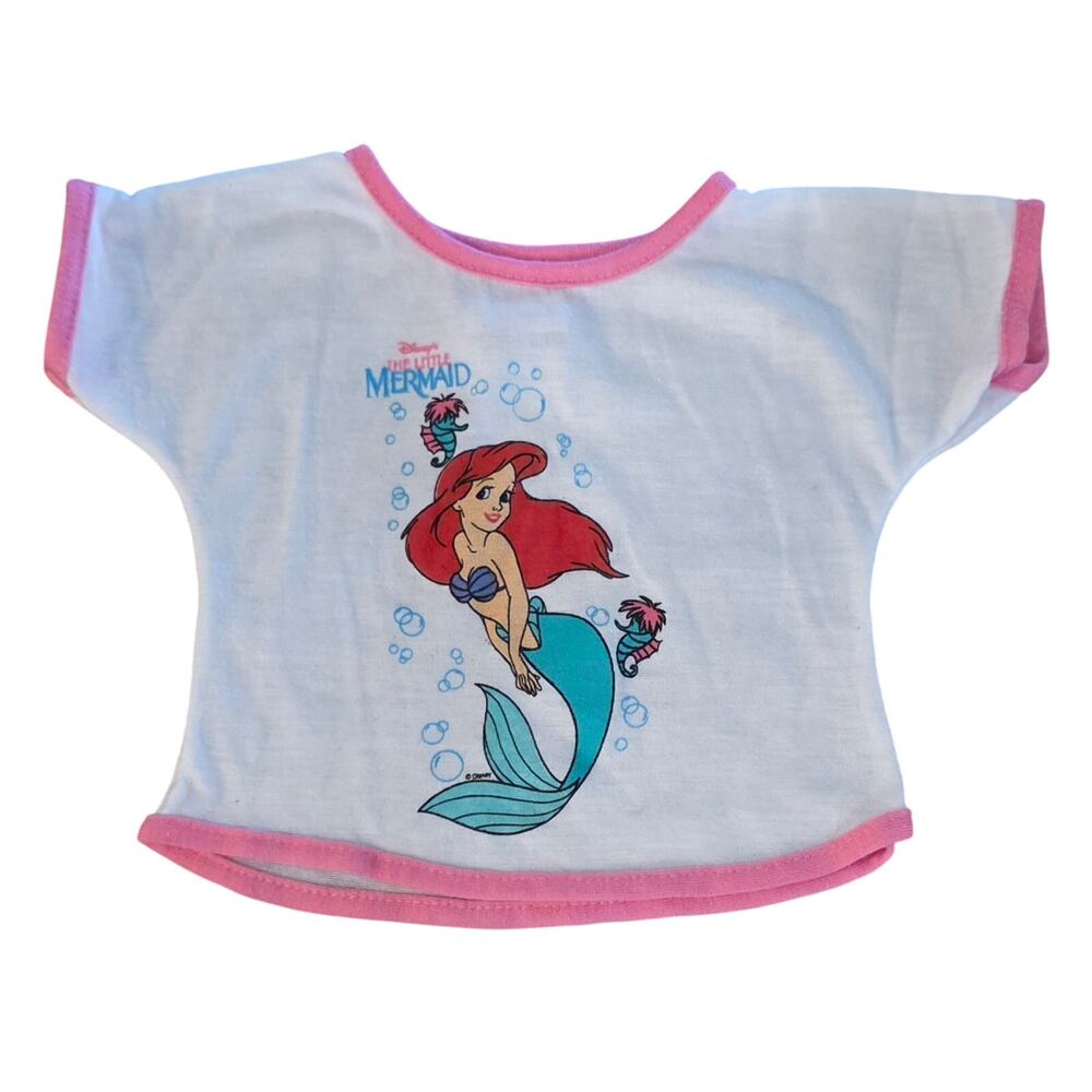 Vintage 90's Little Mermaid 18" Doll Clothes Shirt accessory